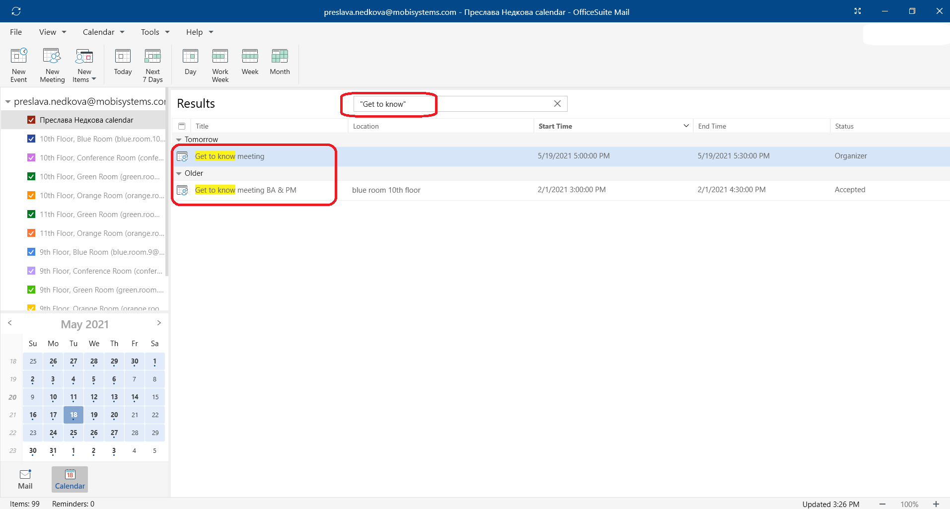 Search with whole phrases OfficeSuite